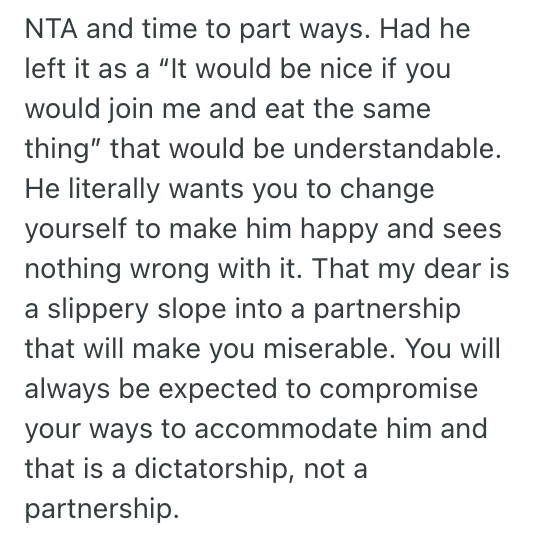 Screenshot 2025 08 04 at 2.35.28 PM Shes A Vegetarian Who Cooks Meat for Her Boyfriend, But Hes Not Happy Unless She Goes Full Carnivore With Him