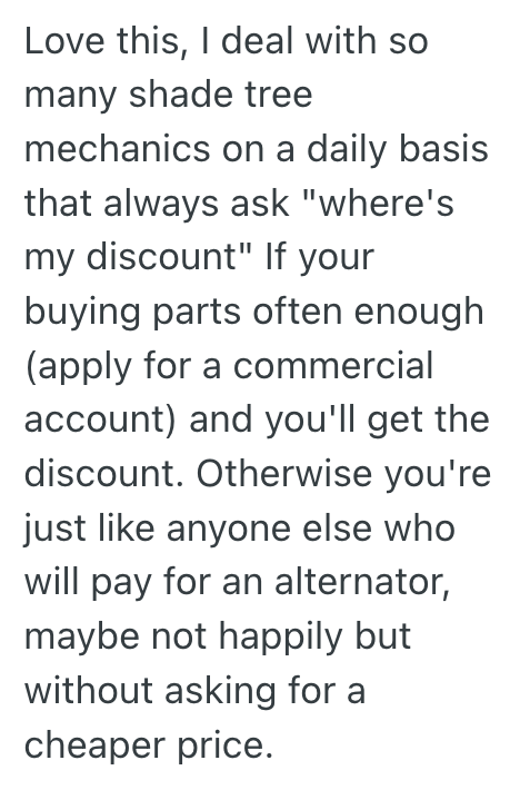 Screenshot 2025 08 05 at 2.03.45 PM Auto Parts Customer Got A One Time Discount For A Damaged Part, But Then He Began Demanding Special Treatment Every Time He Came In