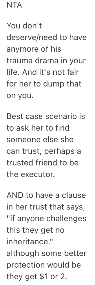 Screenshot 2025 08 05 at 5.18.45 PM Mom Expects Them To Deal With Their Brothers Part Of Her Will After Shes Gone, But They Dont Want To Deal With It