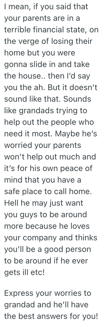 Screenshot 2025 08 05 at 5.22.22 PM His Grandfather Wants To Give Him His House When Hes Gone, But He Thinks Itll Upset His Parents