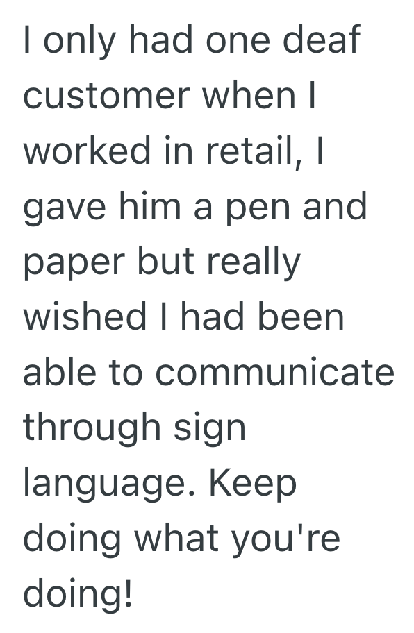 Screenshot 2025 08 06 at 3.49.38 PM Cashier Signed A Simple Hello To A Deaf Teen, But The Teen’s Mother Took It As An Insult And Stormed Off