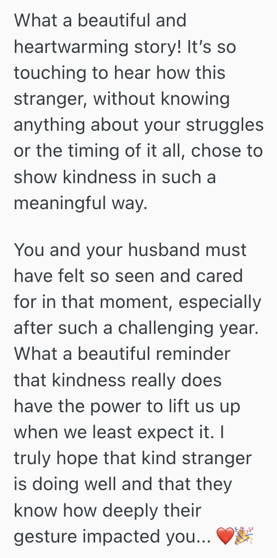 Screenshot 2025 08 07 at 10.52.23 AM Exhausted New Parents Were Trying To Celebrate Their First Night Out In A While, And A Kind Man Surprised Them With A Gift They’d Never Forget