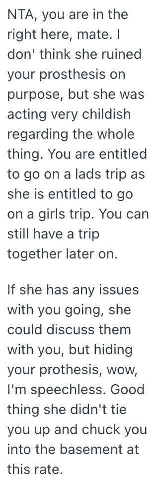 Screenshot 2025 08 07 at 12.24.37 PM His Girlfriend Hid And Damaged His Prosthetic Leg Because She Didnt Want Him Going On A Trip With Friends, So He Told Her He Wants Her To Pay For A Replacement