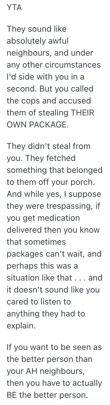 Screenshot 2025 08 07 at 12.44.22 PM She Thought Her Neighbors Stole A Package From Her Porch, So She Called The Police
