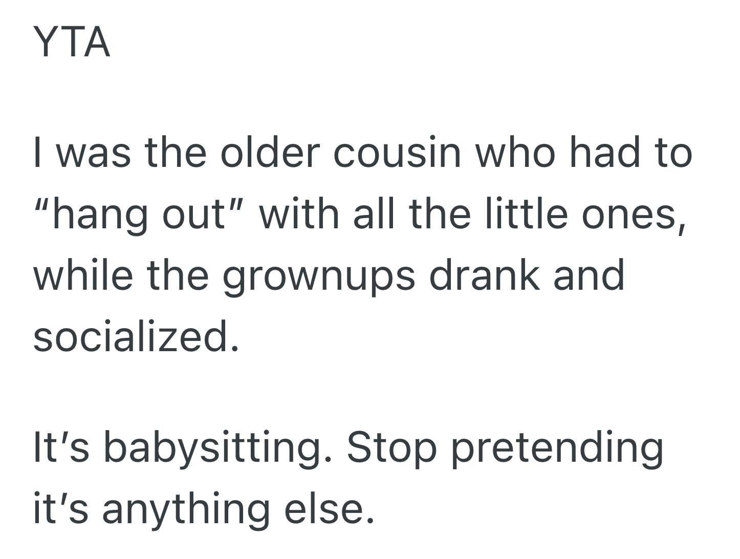 Screenshot 2025 08 08 at 11.39.44 AM Cousins Spend Time Playing Together At Family Gatherings, But Now The Family Wants The Older Child To Be Paid To Play With The Younger One
