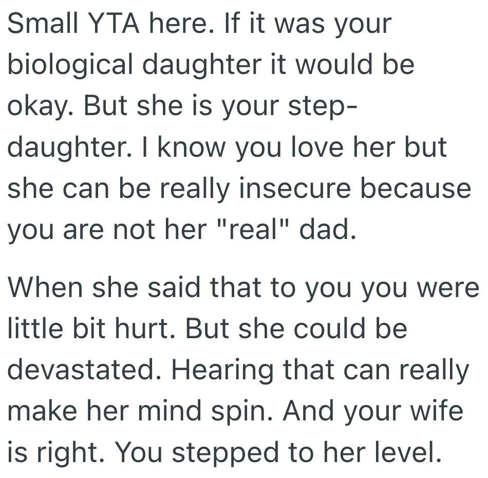 Screenshot 2025 08 08 at 2.56.53 PM His 15 Year Old Step Daughter Decided To Mouths, So He Couldnt Resist A Bad Dad Joke In Retort