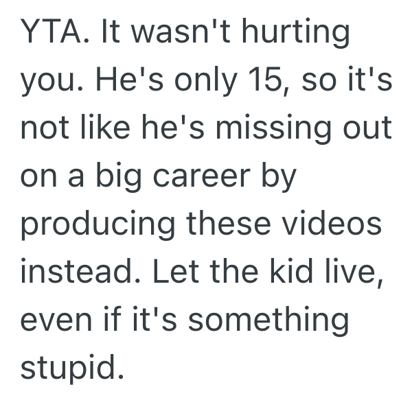 Screenshot 2025 08 12 at 1.36.17 PM Teenage Boy Wants To Try Making Money By Creating Videos, But His Big Brother Thinks Its A Big Waste Of Time