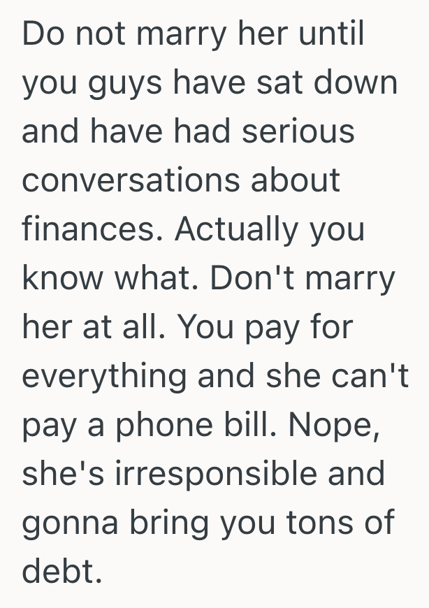 Screenshot 2025 08 12 at 11.23.13 AM She Wants To Join Her Fiancees Phone Plan So She Can Save Money, But Hes Worried She Wont Be Able To Pay Her Part