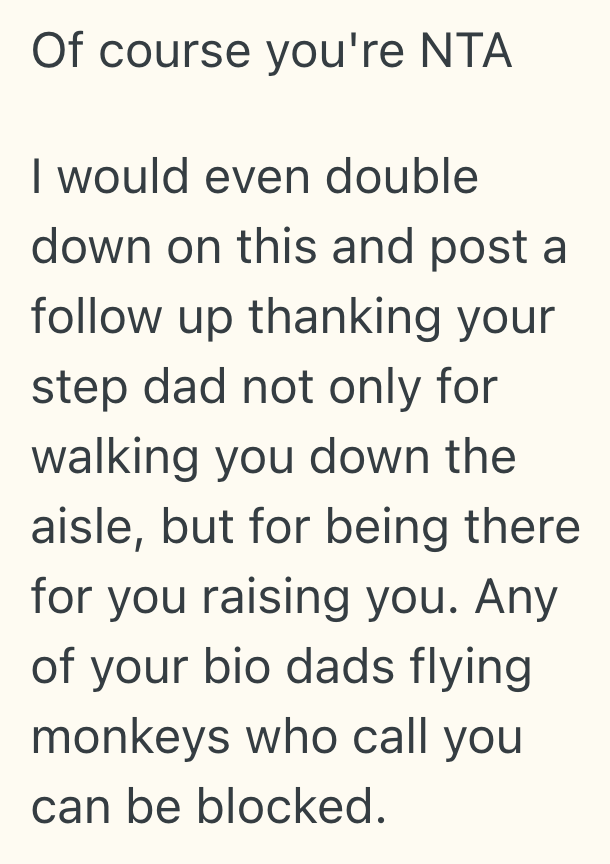 Screenshot 2025 08 12 at 12.52.12 PM Brides Stepdad Walks Her Down The Aisle, But When She Later Posts Pictures Of The Wedding On Social Media, Her Bio Dad Is Furious