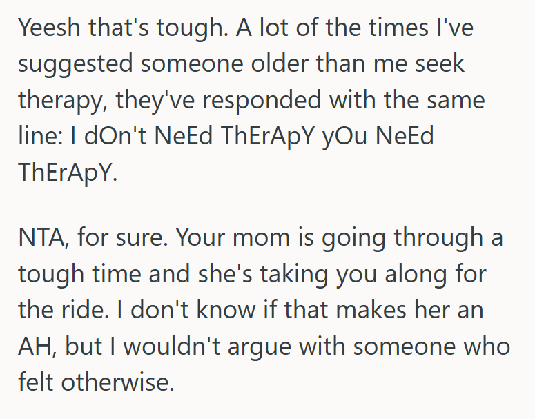 Screenshot 2025 08 13 152348 She Told Her Mom To Go To Therapy, So Her Mom Yelled At Her And Kicked Her Out Of The House