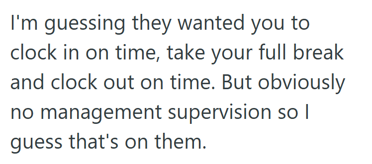 Screenshot 2025 08 13 161805 He Had Completed His Working Hours For The Week, So He Left Early Because No One Was Around To Approve His Overtime