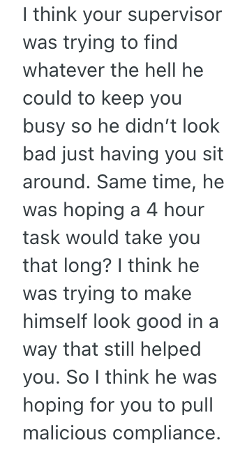 Screenshot 2025 08 13 at 8.11.48 AM Their Supervisor Told Them to Make Their Work Last Longer To Look Good In Front Of The Boss, So They Took Their Sweet Time And Barely Did Any Work For Months