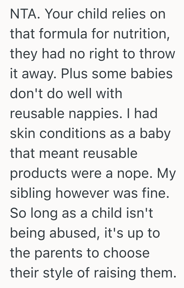Screenshot 2025 08 13 at 9.10.35 AM Womans Sister In Law Babysits For Her, But She Also Throws Away A Lot Of Expensive Baby Products And Refuses To Replace Them