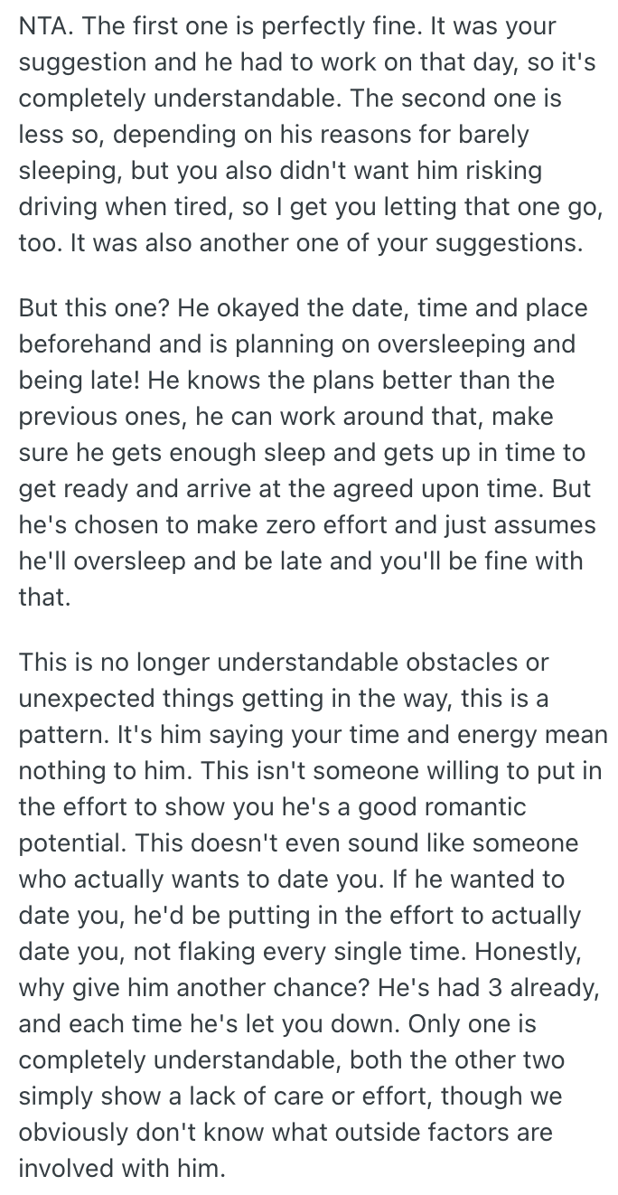 Screenshot 2025 08 14 at 15.09.31 Shes Been Trying To Plan A Date, But Something Always Comes Up On His End. Now Shes Had Enough, And Is Considering Giving Up On Him Altogether.
