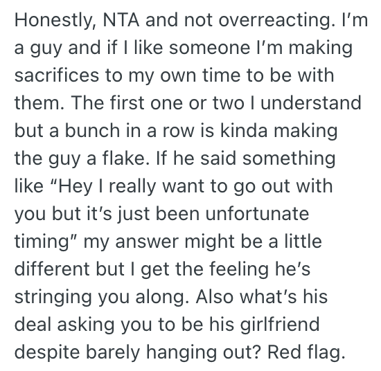 Screenshot 2025 08 14 at 15.10.05 Shes Been Trying To Plan A Date, But Something Always Comes Up On His End. Now Shes Had Enough, And Is Considering Giving Up On Him Altogether.