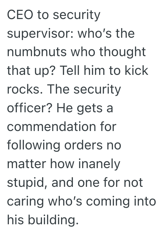 Screenshot 2025 08 14 at 3.17.49 PM Hospital Security Officer Was Forced To Enforce A Ridiculous Rule, But When He Ended Up Embarrassing The CEO, His Boss Quickly Backtracked