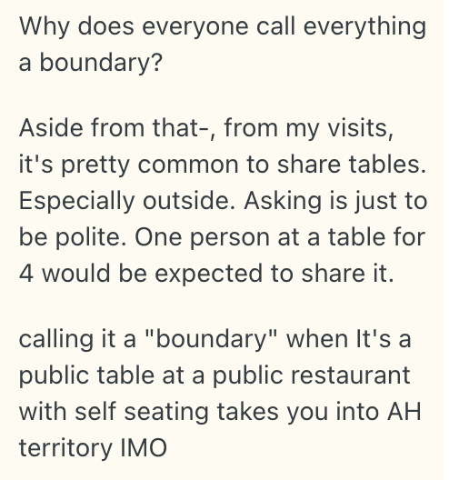 Screenshot 2025 08 14 at 4.19.50 PM A Couple Inserted Themselves Into Her Alone Time, So She Clapped Back...Then Felt Bad