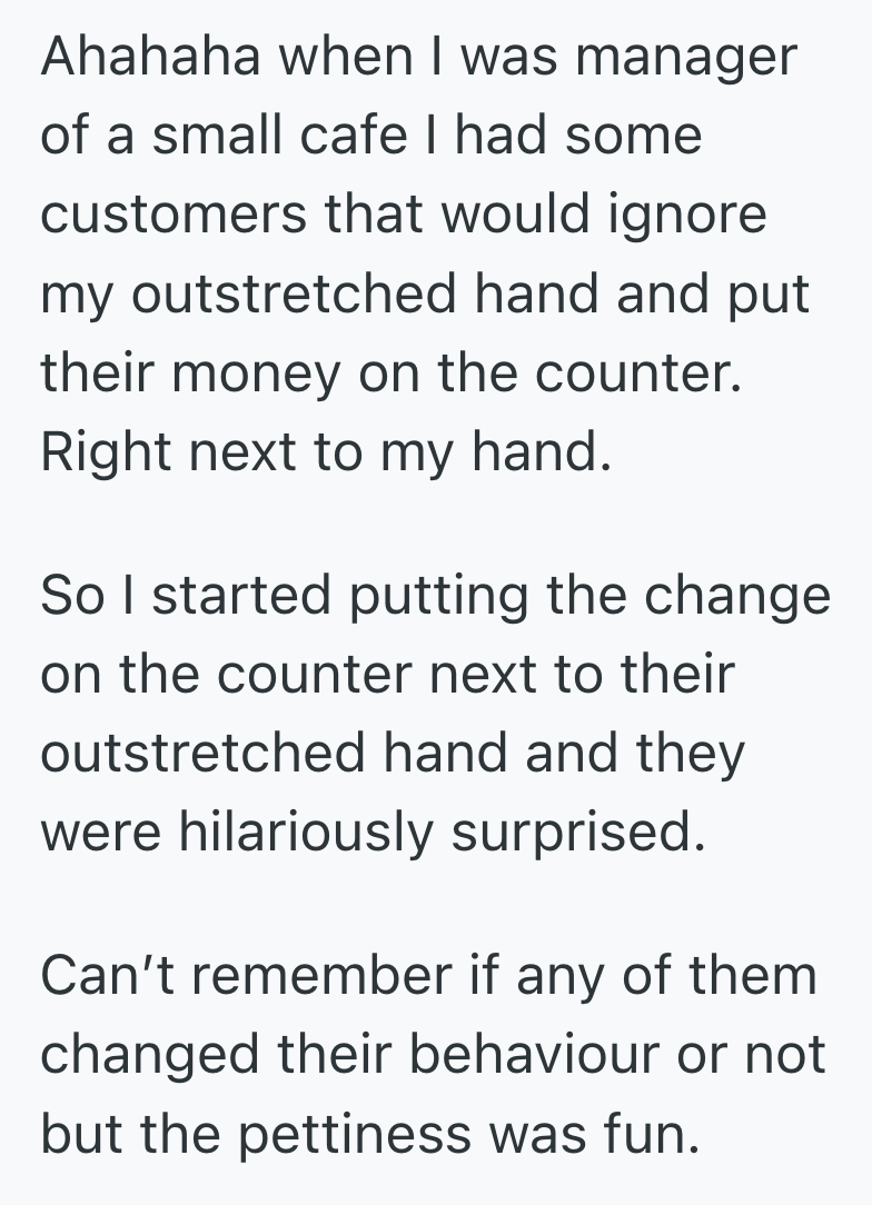 Screenshot 2025 08 14 at 4.23.15 PM Her Regular Customer Threw Coins At Her And Never Tipped, So She Threw His Change At Him, Too