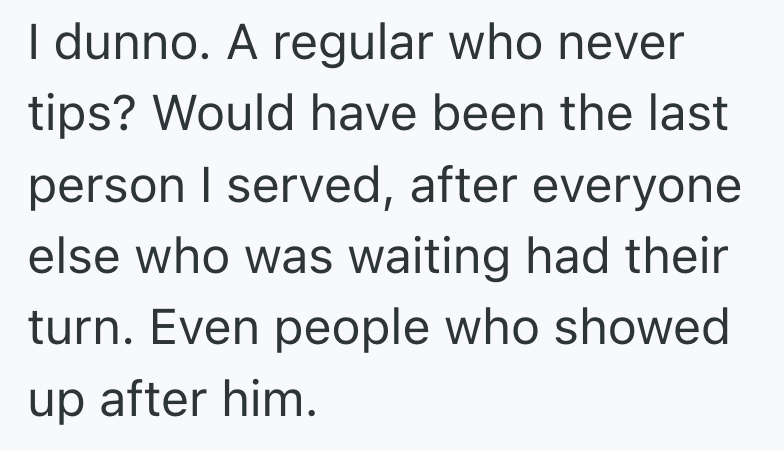 Screenshot 2025 08 14 at 4.23.58 PM Her Regular Customer Threw Coins At Her And Never Tipped, So She Threw His Change At Him, Too