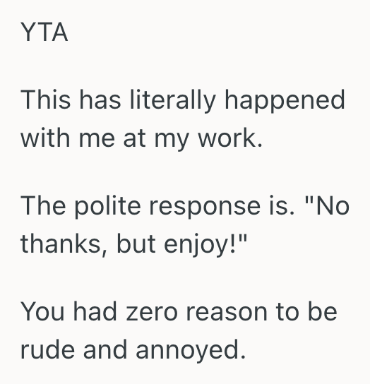 Screenshot 2025 08 15 at 12.33.22 PM Employee Snapped At Their Coworker For Offering Free Pizza, And They Managed To Turn A Friendly Gesture Into Awkward Drama