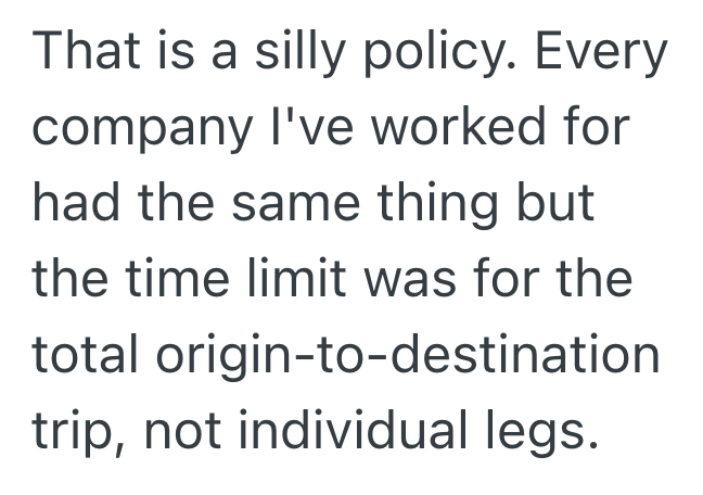 Screenshot 2025 08 15 at 3.08.52 PM Employee Can Only Fly Business Class If The Flight Is At Least Eight Hours Long, So They Make Sure That Happens