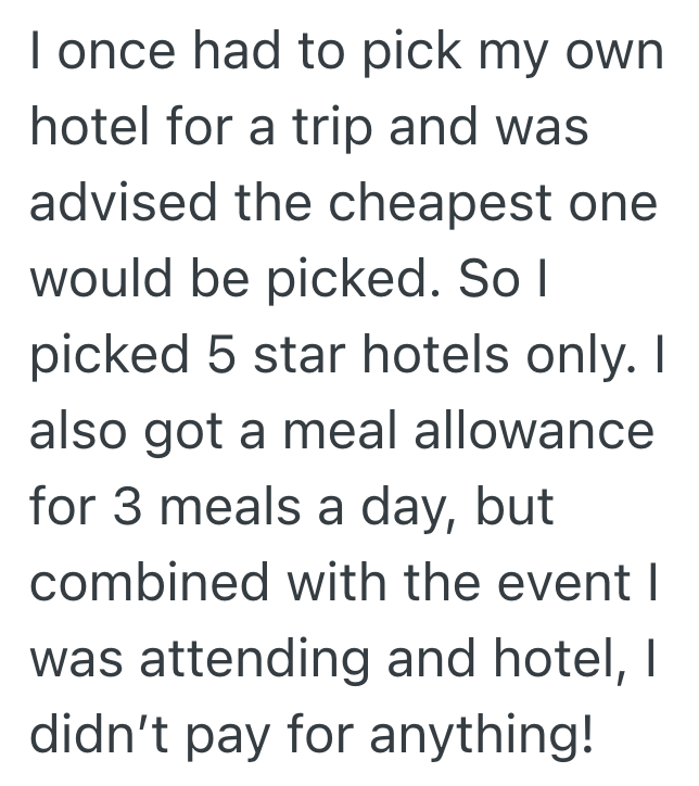 Screenshot 2025 08 15 at 3.09.20 PM Employee Can Only Fly Business Class If The Flight Is At Least Eight Hours Long, So They Make Sure That Happens