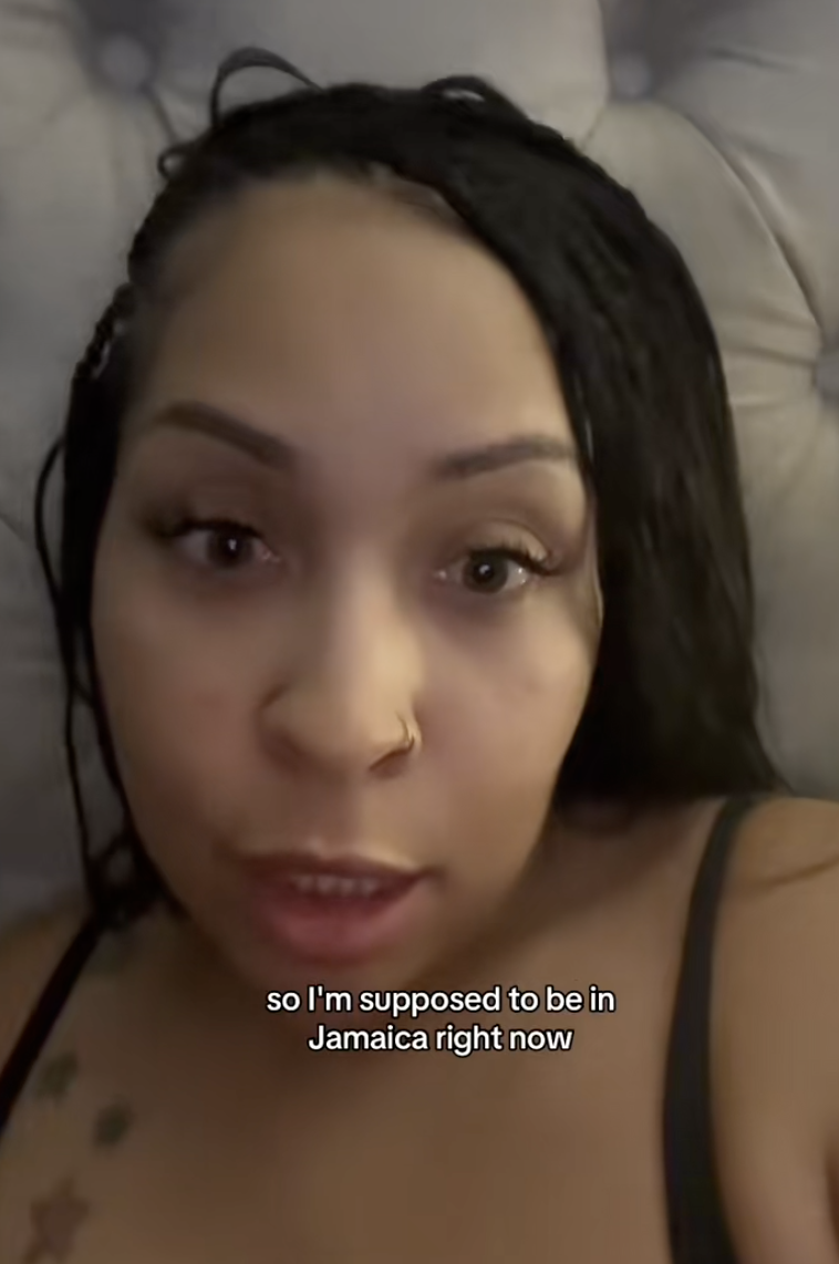 woman talking to a camera