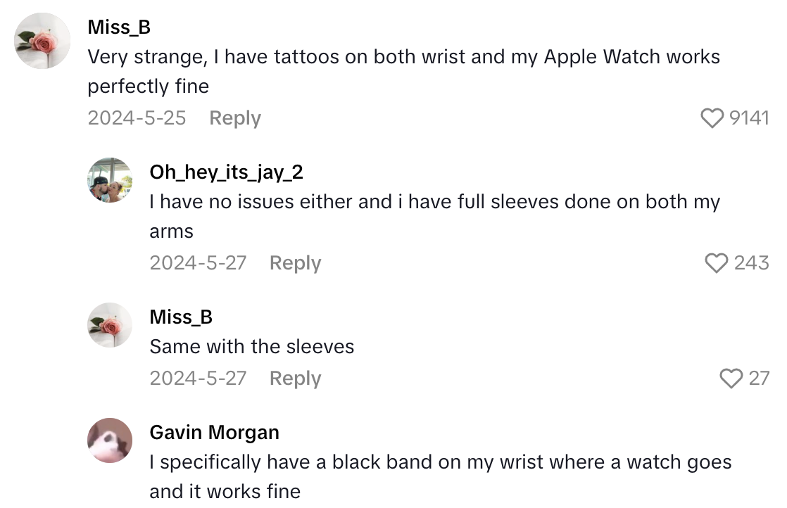 Screenshot 2025 08 16 at 10.38.05 AM A Cosmetic Nurse Removed A Mans Wrist Tattoo So His Apple Watch Would Work