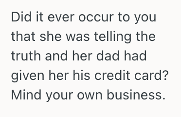 Screenshot 2025 08 16 at 2.21.29 AM Woman Saw A Teenage Girl Using Her Dad’s Credit Card, So She Spoke Up And Told The Cashier It Was Fraud
