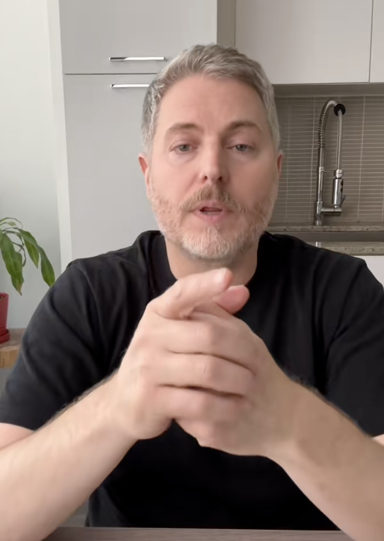 man talking about blood sugar levels