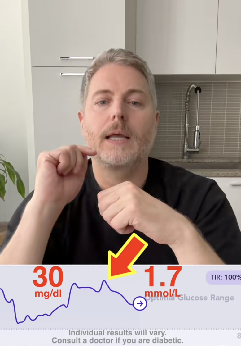 man talking about blood sugar