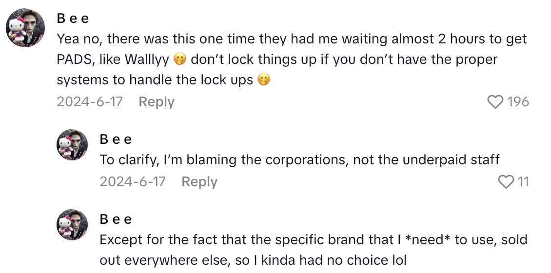 Screenshot 2025 08 16 at 3.57.48 PM Walmart Customer Waited At A Store For A Long Time To Have A Security Case Opened.   Store closes in 20 minutes.