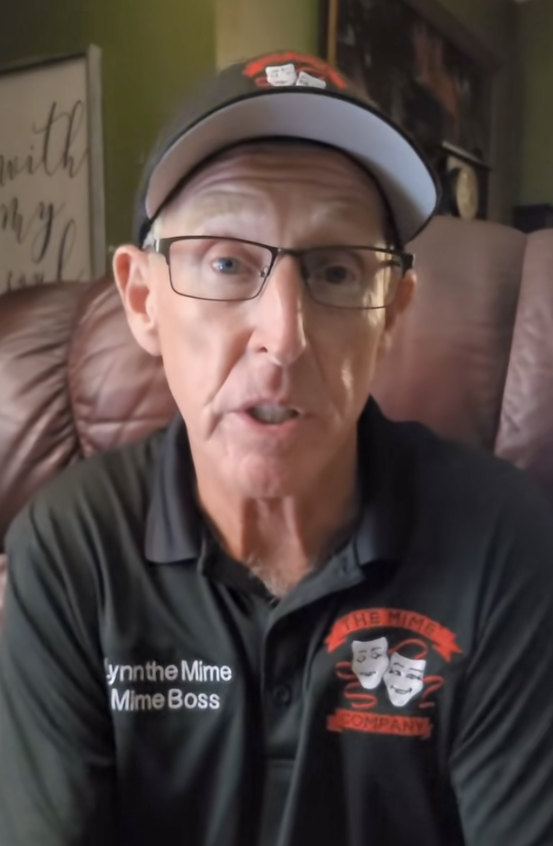 man talking about his job