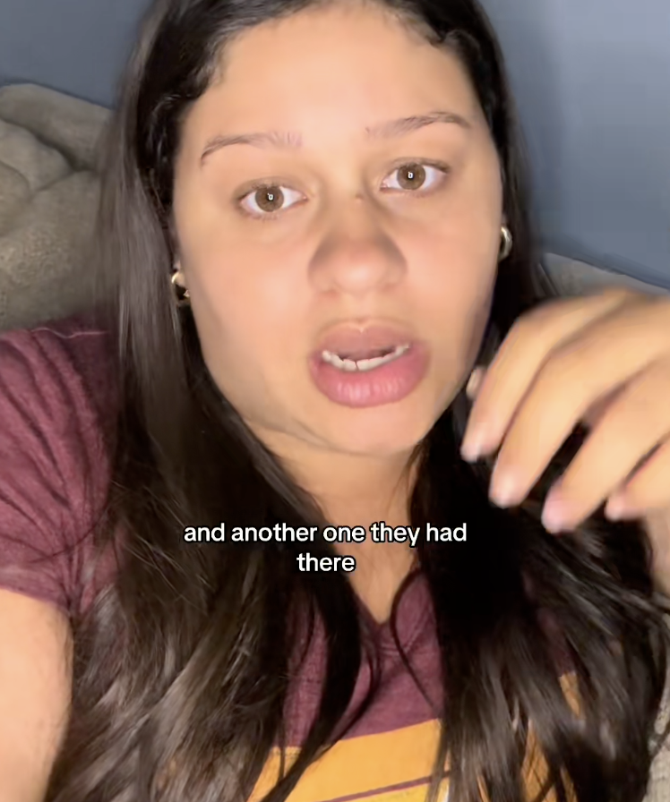 woman talking to a camera