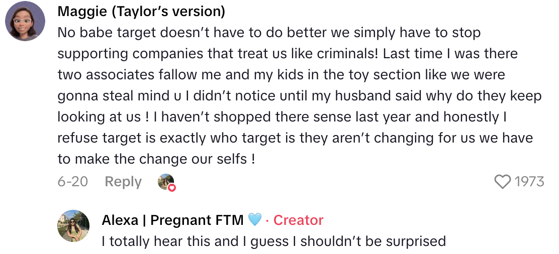 Screenshot 2025 08 17 at 7.31.11 PM A Pregnant Woman Says She Got Kicked Out Of A Target Store For Testing A Stroller