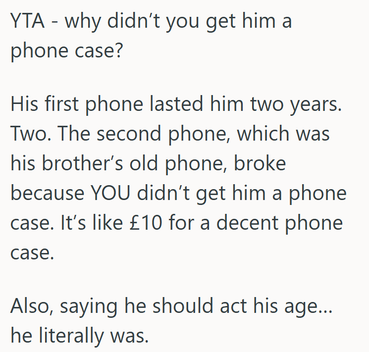 Screenshot 2025 08 18 142225 Clumsy Teen Kept Asking For A Phone Case, But His Parent Refused To Get One For Him, And The Phone Got Damaged