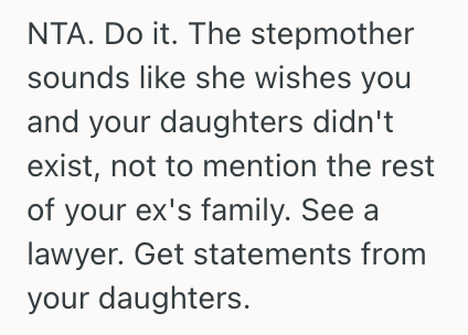 Screenshot 2025 08 18 at 10.16.04 AM Her Daughters Are Negatively Affected By Her Exs New Wife And Family, So This Woman Is Considering Seeking More Custody To Protect Them