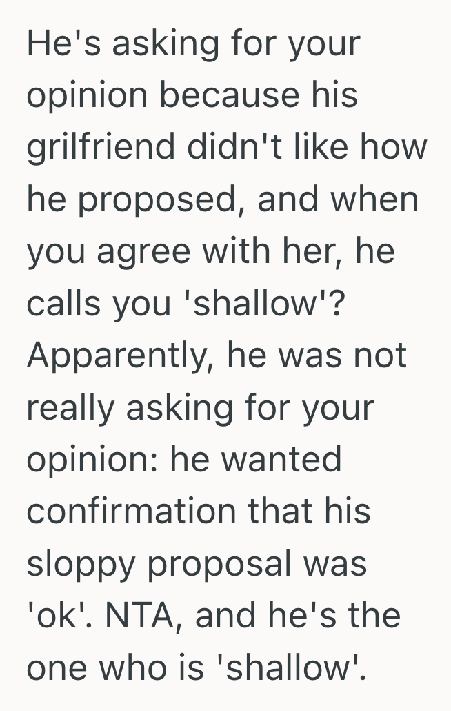 Screenshot 2025 08 18 at 11.33.06 AM He Asked For Support After His Proposal Went Off The Rails, But Blew Up When His Best Friend Told Him The Truth Instead