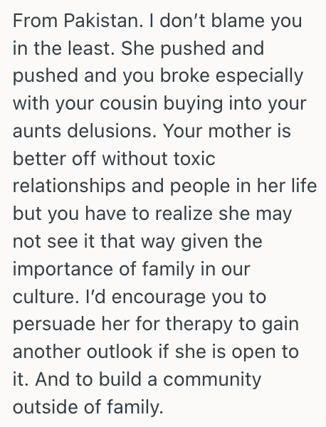 Screenshot 2025 08 18 at 11.50.19 Her Aunt Wants Her To Marry A Distant Cousin, And Has Been Harassing Her For A Decade, But She Finally Told Her To Knock It Off Once And For All
