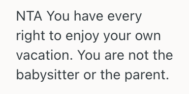 Screenshot 2025 08 18 at 12.01.10 PM Son Was Tired Of Babysitting On Family Trips, So He Paid For His Own Vacation To Have Freedom