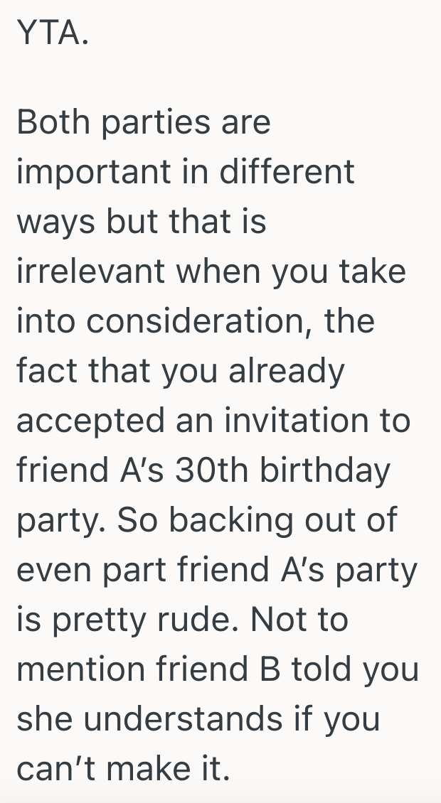 Screenshot 2025 08 19 at 1.26.03 PM Woman Is Invited To Two Birthday Parties That Are Taking Place At The Same Time, And Shes Trying To Find A Way To Go To Both