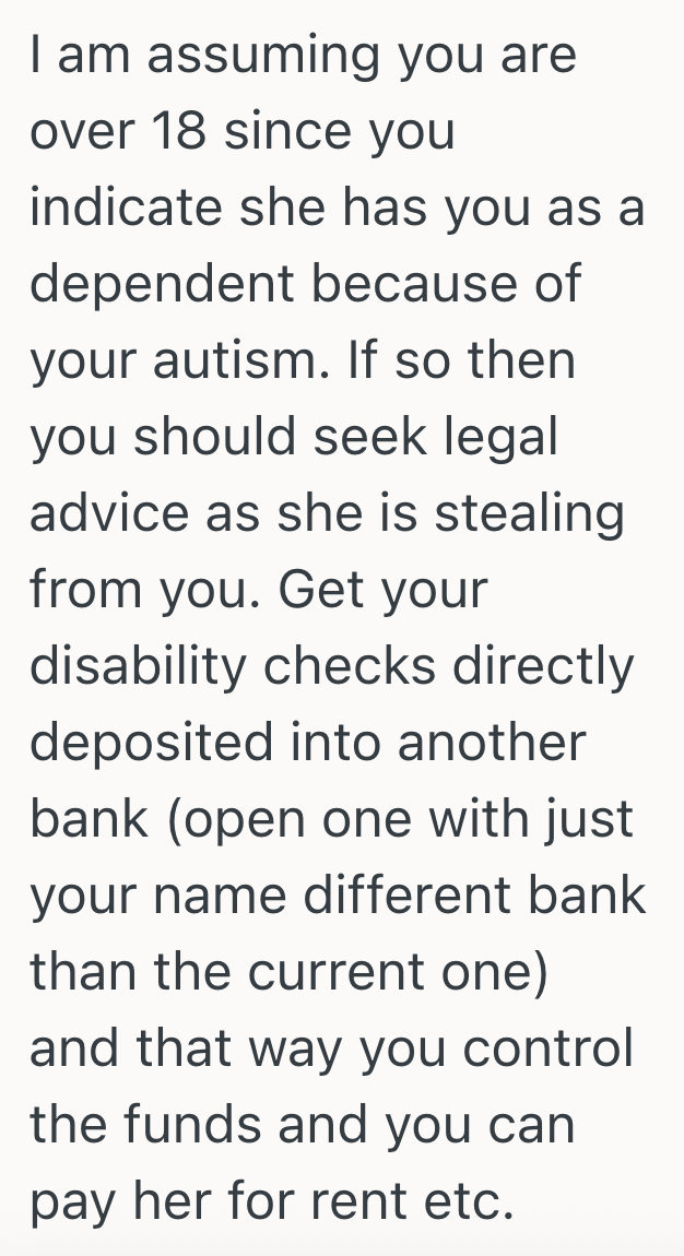 Screenshot 2025 08 19 at 1.39.00 PM Mom Controls Childs Disability Money, But When The Child Asks For The Money To Get Food, Mom Gets Mad