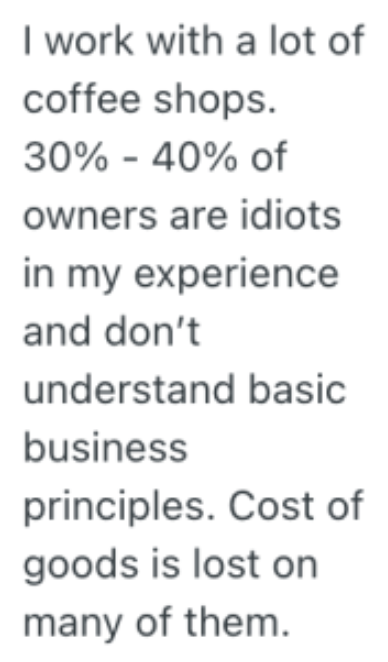 Screenshot 2025 08 19 at 11.14.24 AM A Coffee Shop Owner Told Them to Stop Bringing Cakes To Sell, And Now The Owner Makes Even Less Money Now On Other Baked Goods