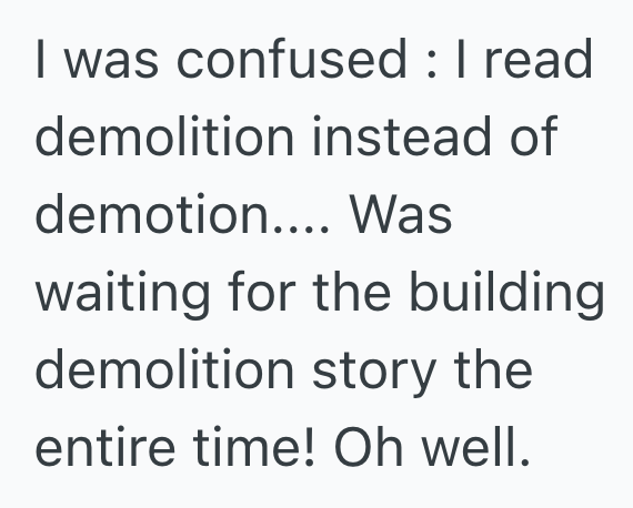 Screenshot 2025 08 20 at 2.19.45 PM Her Bosss Boss Denied Her Request To Pursue Her Side Hustle, So When They Were On Vacation, She Applied For A Demotion