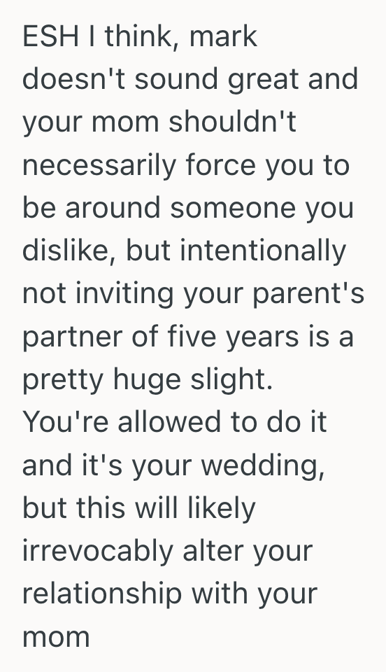 Screenshot 2025 08 21 at 2.20.18 PM Bride To Be Purposely Excluded Her Moms New Boyfriend From The Wedding Guest List, And The Celebration Fell Apart Before It Even Began