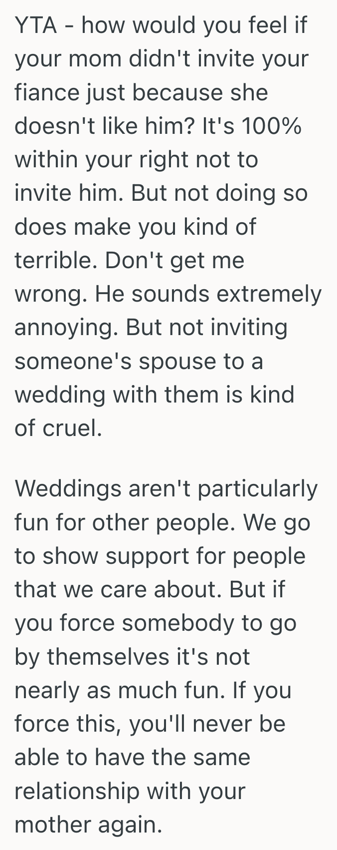 Screenshot 2025 08 21 at 2.21.30 PM Bride To Be Purposely Excluded Her Moms New Boyfriend From The Wedding Guest List, And The Celebration Fell Apart Before It Even Began