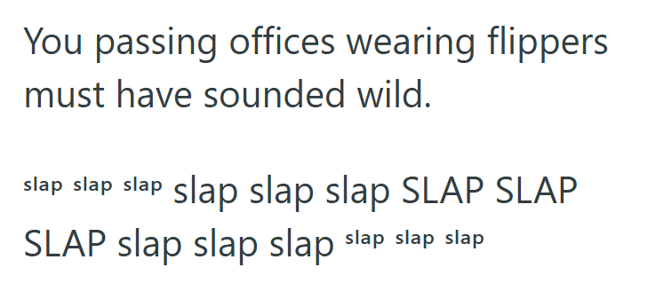 Screenshot 2025 08 22 215820 His Annoying Boss Wanted Them All To Wear Black Footwear To Work, So He Showed Up In Black Diving Flippers The Next Day