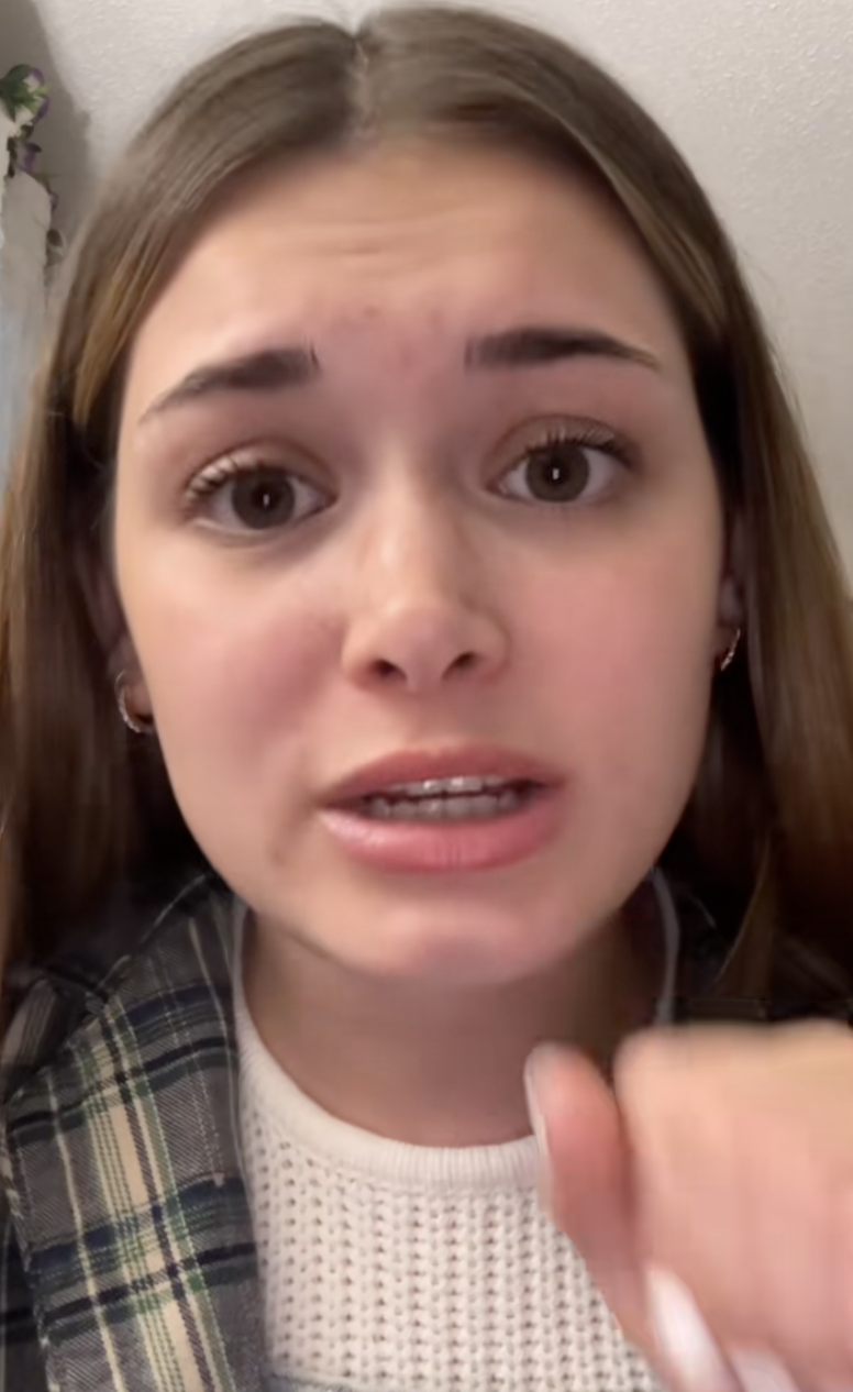 woman talking to tiktokkers