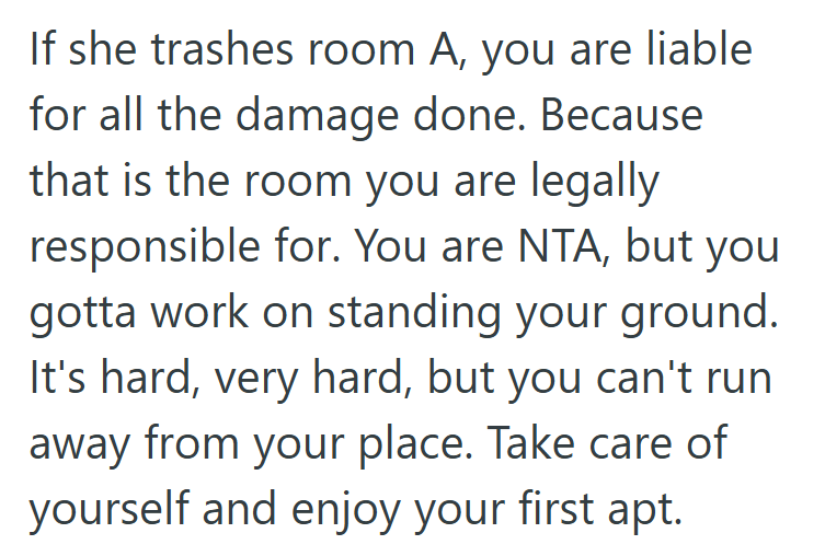 Screenshot 2025 08 25 202222 Her Roommate Wanted Her Room Because It Was Bigger Than The Rest, But Shes Not Going To Switch Since Her Name On The Lease