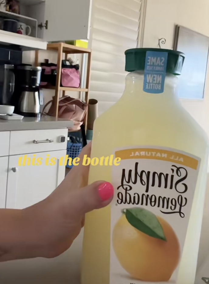 a bottle of lemonade